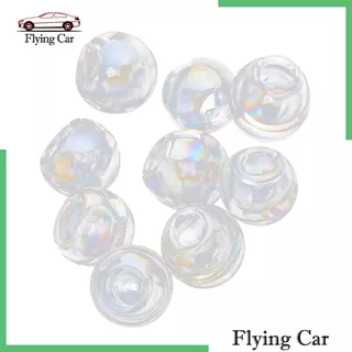 Flying cars  10pcs Clear Glass Globe Mini Ball Bottles Charms Pendant With Hole DIY Craft