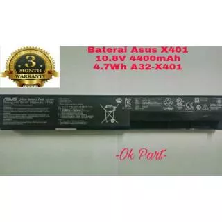 Baterai Battery Laptop Original ASUS X401U X401 X301 X301A X501 X501A A32-x401 A41-X401 A42-X401