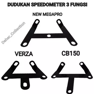 { Variasi } DUDUKAN SPIDOMETER 3 FUNGSI MOTOR VERZA CB150R NEW MEGAPRO//DUDUKAN SPEEDOMETER CB150R , VERZA , NEW MEGAPRO//VARIASI MOTOR BIKERS PRIA TOURING