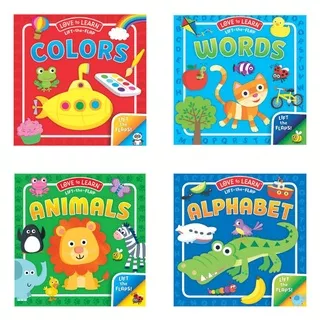 Love to Learn Lift The Flap Alphabet  Animals Colors Words Board Book