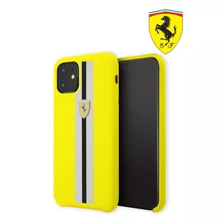 Ferrari - On Track Pista Silicon - Case / Casing IPhone 11 6.1” - Yellow
