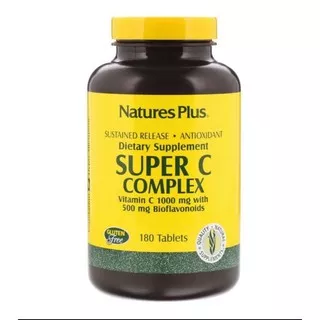 Natures Plus Vitamin C 1000 mg Super C Complex  with 500mg bioflavonoids 180 tablet