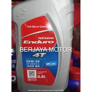 OLI MOTOR / OLI MESIN ENDURO 4 TAK 800 ML / /0.8 LITER  / 0.8 L 20W50 JASO MA