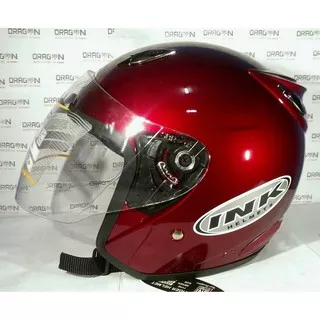 HELM BEST1 CENTRO MODEL INK FREE STIKER [MERAH MAROON]