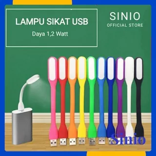 Lampu USB LED Lamp Portable Flexible Stik Lamps Stick Lampu Baca Sikat Gigi Laptop Powerbank