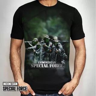 Baju KAOS TENTARA TNI Kaos ARMY Pasukan Khusus Kaos MILITER Indonesian Special Force TACTICAL