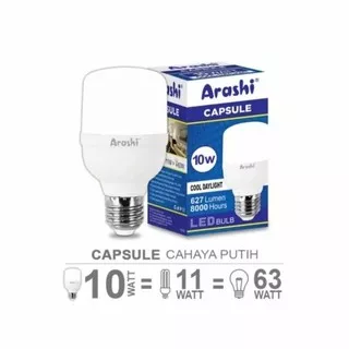 Lampu Led Arashi 10 Watt Garansi 1 Tahun / Lampu Arashi 10w / Lampu Bohlam 10 Watt / Lampu 10 Watt