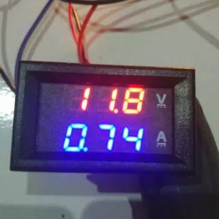 Combo volt ampere meter DC 0-100V 10A Ammeter Ampere Amper Meter Voltmeter Digital Detektor Tegangan