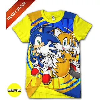 Baju Sonic and Tails Anak Kaos Sonic Chaos Anak Baju Sonic and Tails Series DEWASA #REG-649