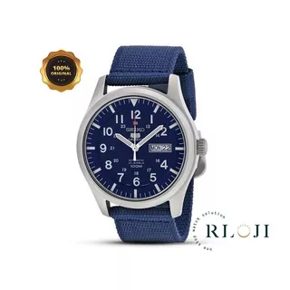 Jam Tangan Pria Seiko 5 SEIKO5 Sports SNZG11 SNZG11K1 Automatic Nylon Strap Stainless Steel Case Fashion Cowok Men Original Water Resist Jamtangan Ori Anti Air RLOJI RLOJI_ID