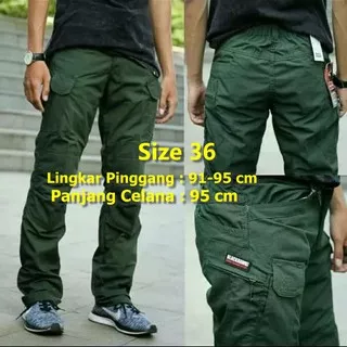 Celana Panjang Taktical BLACKHAWK Tactical Trousers Pria Cargo Ukuran Special Panjang Celana 95 cm