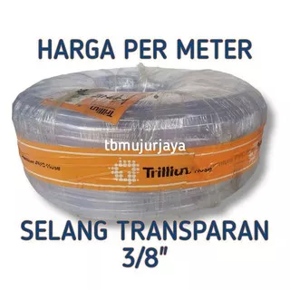 Selang Transparan / Selang Akuarium / Selang Tukang / Selang Waterpass 3/8 Harga Per Meter