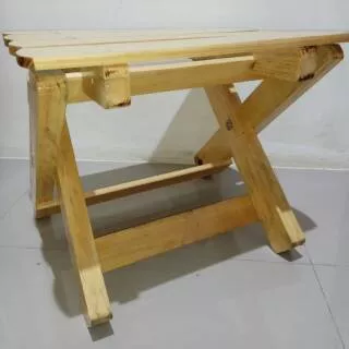 Kursi Lipat Kayu Pinus Bangku Lipat Kursi Teras Kursi Santai Kursi Tangga Lipat Tempat Duduk Portable Furniture Cafe Dingklik Kayu Kursi Santai