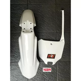 SPAKBOR DEPAN + PAPAN NOMOR HRV CRF450 2021 - WHITE