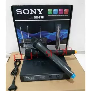 Mic wireless sony sn878/ mic sony sn 878/ mic handle/ wireless miceophone/ mic profesional