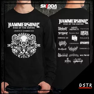Kaos Baju Distro Konser Musik Metal Hammersonic Lengan Panjang Warna Hitam Szie XS-3XL SS00327