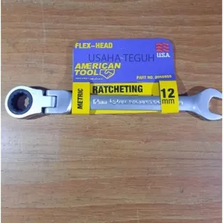 Kunci Ring Pas Ratchet Flexible 12mm American tool