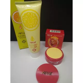 PAKET CREAM KELLY BESAR 15GRAM DAN KELLY LEMON SOAP 75GRAM BPOM