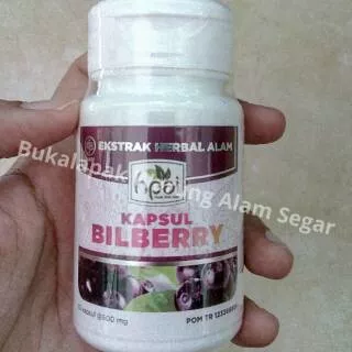 Bilberry Hpai Vitamin Mata Minus Silinder Katarak Glaukoma 50 Kapsul (Berpoin Untuk Member HNI Hpai)