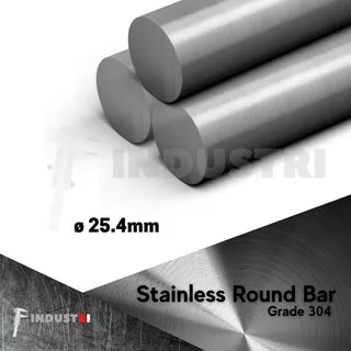 AS SUS 304 diameter 25.4mm (1 inch) |AS besi stainless per 100 mm