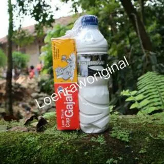 Karet Mentah Cair Loen Raw Original 600ml Bundle Lem Cap Gajah