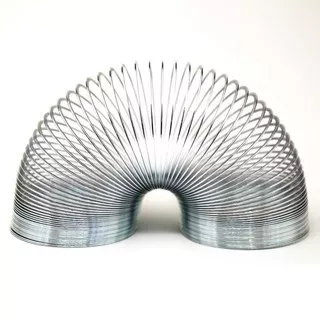 Metal Slinky Spring Anti Stress -  Mainan Slinky Pegas Per Bahan Besi