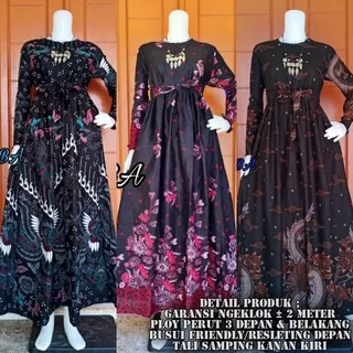 GAMIS BATIK PEKALONGAN SRIWEDARI MAXI BUSUI FRIENDLY STANDAR-JUMBO LD 120