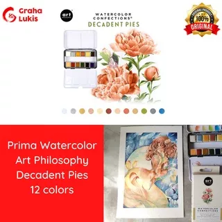 Prima Watercolor - Art Philosophy Watercolor Confections Decadent Pies