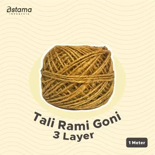 PENGIKAT PENYANGGA TANAMAN TALI RAMI GONI HEMP ROPE 3 PLY 2 MM