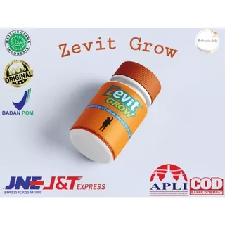 ZEVIT GROW – Peninggi Badan Original Terlaris / Suplemen Peninggi Badan Bpom Alami Herbal Permanen Ampuh Untuk Balita Remaja Dewasa, peninggi badan tercepat umur 20, peninggi badan cepat dan ampuh, peninggi badan tercepat remaja umur 17, peninggi badan