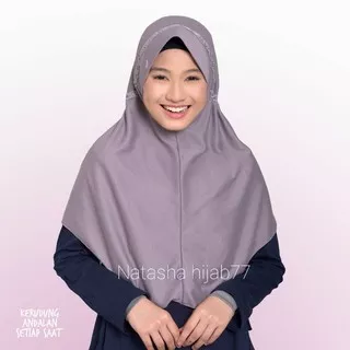 (1KG=8Pcs) Jilbab Instan Anak Sekolah PAUD, SD, SMP, SMA Model Hemy Pita Atas M-XL