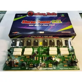 Kit power amplifier ocl 300watt plus 8 transistor final