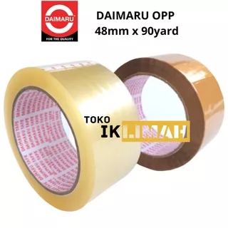 Lakban OPP DAIMARU Tape Bening - Coklat 2 Inch 48 mm x 50 Yard / Pita Perekat