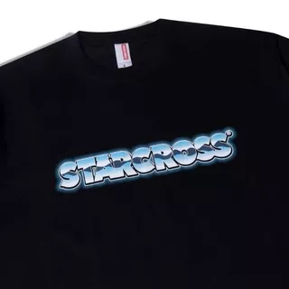 (BAYAR DI TEMPAT / COD) T-SHIRT STARCROSS BLUE ANYWAY BRAND KAOS DISTRO HITAM KEREN PRIA DAN WANITA