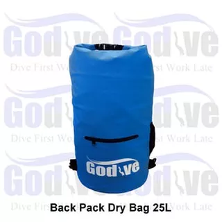 Alat Selam Godive Diving Water Proof Back Pack Dry Bag 25L B-004-Blue
