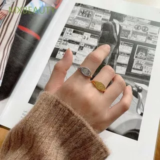MXBEAUTY Minimalist Finger Rings Retro Fashion Jewelry Open Ring Women Trendy Sun Moon Punk Korean Girls Copper/Multicolor