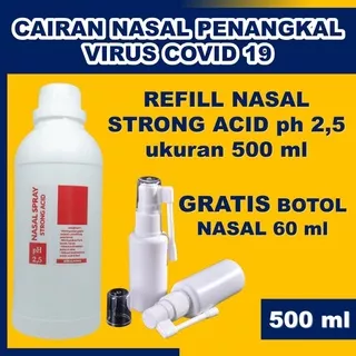( GRATIS BOTOL NASAL ) Nasal spray Refill strong acid spray hidung obat anosmia untuk dewasa & anak