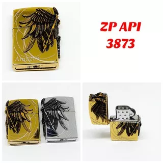 Korek Api Model Zippo Gas Motif AMAZON 3D