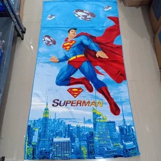 handuk mandi karakter superman ukuran besar handuk karakter - ALARICOSHOP