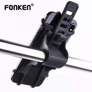 FONKEN Universal Bicycle Holder Silicone Non-slip Mountain Bike Motorcycle Stands for Mobile Bracket