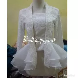 Kebaya kutu baru peplum organza/kebaya ijab/wisuda