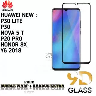 5D / 9D HUAWEI Nova 5T P20 Pro Y6 2018 Nova 3i P30 LITE 8X Tempered Glass YES / Anti Gores Kaca FulLem