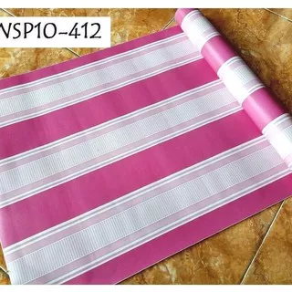 10-412 WALLPAPER STICKER DINDING MURAH, GARIS STRIP PINK