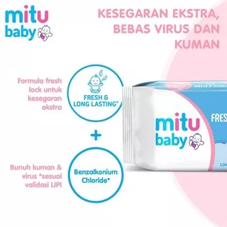 MITU BABY Fresh & Clean Wipes | Tisu Basah MITU | Tissue Basah MITU