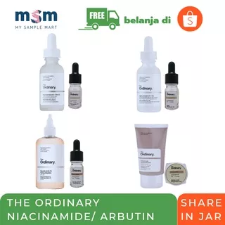 THE ORDINARY SHARE IN JAR Niacinamide/ Alpha Arbutin/ Azelaic Acid/ Glycolic Acid