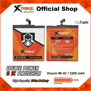 Baterai XTRIKE Double Power Original XiaoMi BM35 Mi4C Batre Batrai Battery Handphone HP Xiao Mi 4C BM 35 Ori