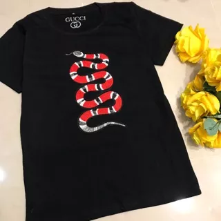 Kaos Gucci Snake/ BLTEE/ Tumblr Tee/Kaos Lebaran/ Baju Lebaran/ Baju Branded/ Tee/ T-shirt/ Tees