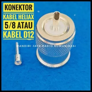 Konektor kabel heliax 5/8 atau D12