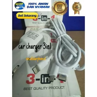 Charger mobil 3in1 micro USB,Type-C iphone 5/6/7/8/9/X/XS car charger 3in1 casan mobil car charger casan mobil charger mobil