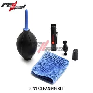 Camera Photography Cleaning Kit Set 3in1 Kamera Cloth Blower Dust Pen Cleaning Set pembersih lensa kamera Mirrorless Slr Fujifilm Canon Nikon Sony